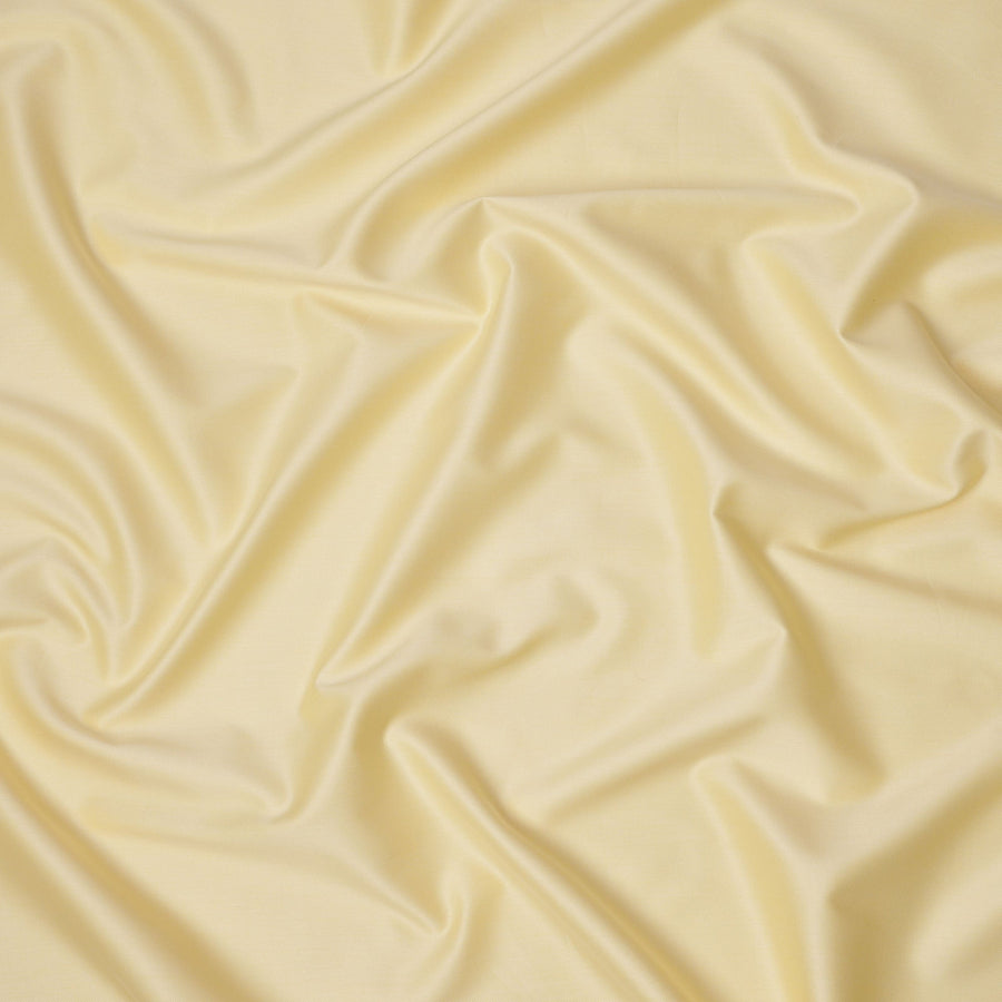 قماش قمصان قطني سويسري فاخر ١٠٠٪، لون أصفر فاتح، ١٥٠ سم، سويسرا - D24684