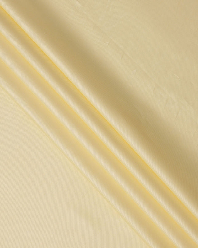 Light Yellow Solid Premium 100% Swiss Cotton Shirting Fabric, 150 Cms, Switzerland-D24684