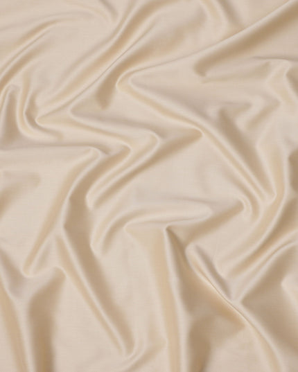 قماش قمصان قطني سويسري فاخر ١٠٠٪ بلون بيج، ١٥٠ سم، سويسرا - D24687