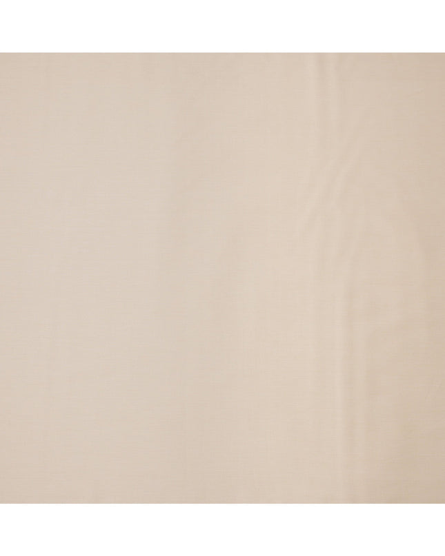 Beige Solid Premium 100% Swiss Cotton Shirting Fabric, 150 Cms, Switzerland-D24687