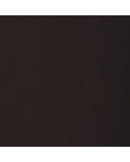 Dark Brown Solid Italian Super 150's Blended Wool Suiting Fabric, 150 Cms, Italy-D24695