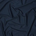 Dark Navy Solid Italian Super 150's Blended Wool Suiting Fabric, 150 Cms, Italy-D24698