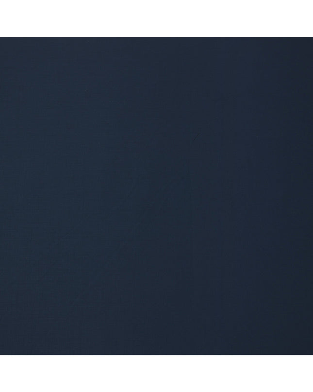 Dark Navy Solid Italian Super 150's Blended Wool Suiting Fabric, 150 Cms, Italy-D24698