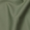 قماش بدلات إيطالي سادة من الصوف المخلوط سوبر 150 باللون الأخضر الزيتوني، 150 سم، إيطاليا - D24701