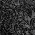 Black Crushed Texture Synthetic Blended Velvet Fabric, 140 Cms Width, South Korea-D25260