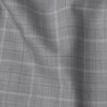Steel Grey Premium Italian Blended Wool Suiting Fabric, 3.75 Mtrs with 150 Cms Width, Imported from Italy-D25447