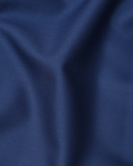 Blue Premium English Super 150's Wool and Cashmere Scabal Suiting Fabric, Width 150 Cms, 3.5 Mtrs, United Kingdom-D25450
