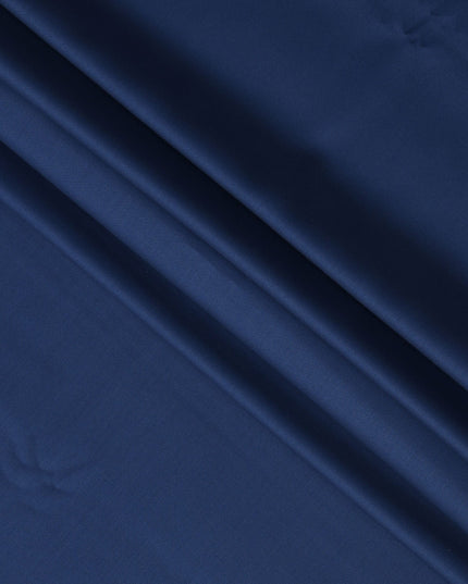 Blue Premium English Super 150's Wool and Cashmere Scabal Suiting Fabric, Width 150 Cms, 3.5 Mtrs, United Kingdom-D25450