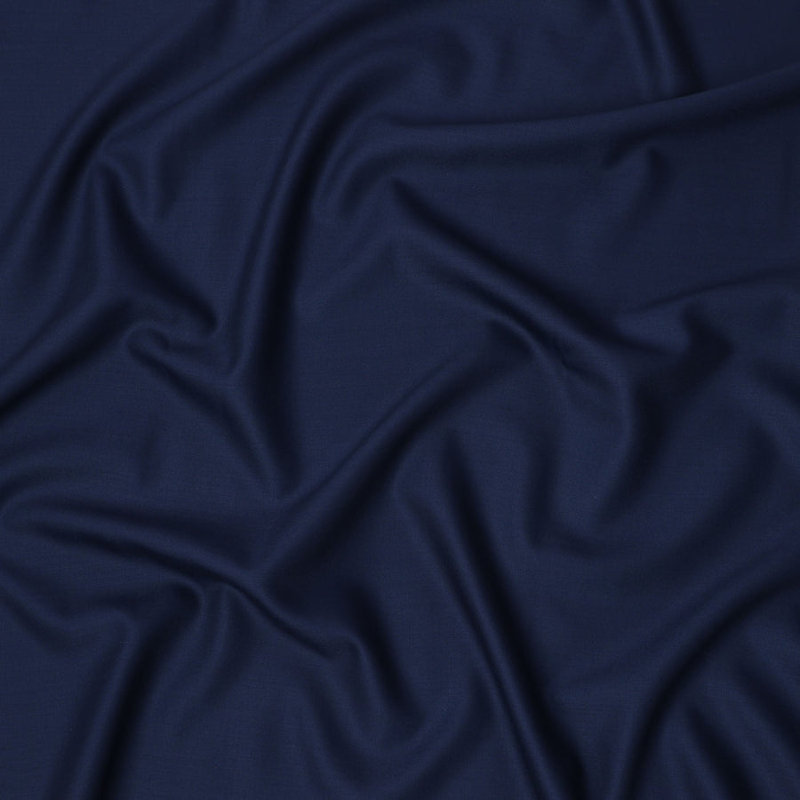 قماش بدلات من الصوف الإنجليزي الفاخر Super 130's باللون الأزرق الداكن والكشمير، عرض 150 سم، 3.50 متر، المملكة المتحدة - D25451