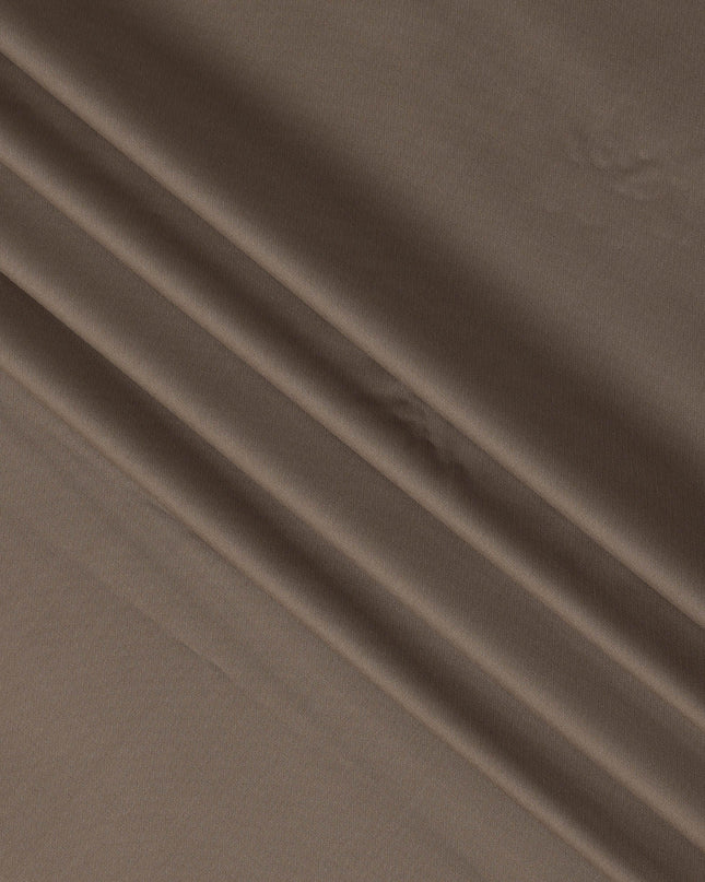 Khaki Brown Premium Super 150's English Wool and Cashmere Suiting Fabric, Width 150 Cms, 3.50 Mtrs, United Kingdom-D25453