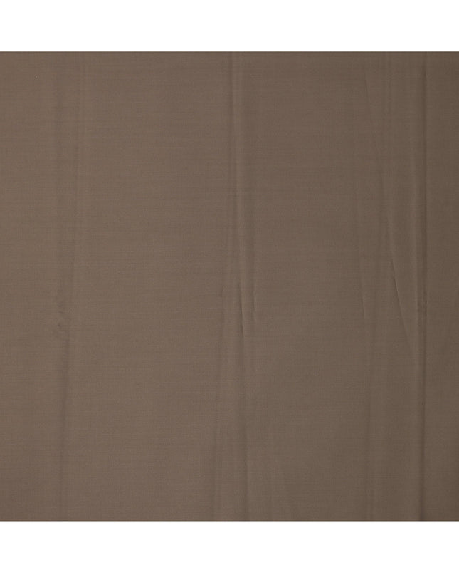 Khaki Brown Premium Super 150's English Wool and Cashmere Suiting Fabric, Width 150 Cms, 3.50 Mtrs, United Kingdom-D25453