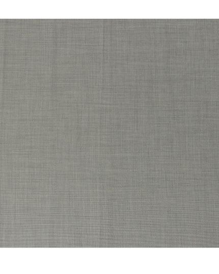 Light Grey Premium Super 140’s SCABAL English All Wool Suiting Fabric, Width 150 cms, 3.75 Mtrs Cut, Made in United Kingdom-D26784