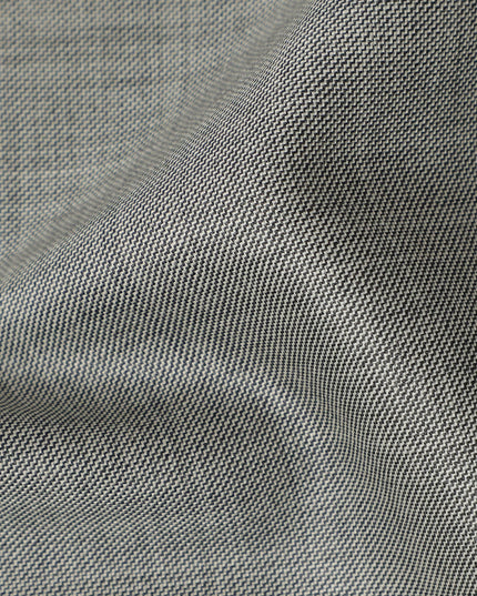 Light Grey Premium Super 140’s SCABAL English All Wool Suiting Fabric, Width 150 cms, 3.75 Mtrs Cut, Made in United Kingdom-D26788