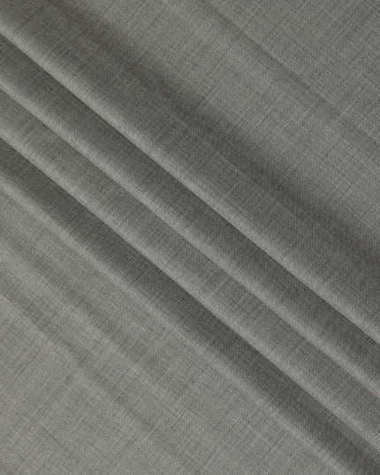 Light Grey Premium Super 140’s SCABAL English All Wool Suiting Fabric, Width 150 cms, 3.75 Mtrs Cut, Made in United Kingdom-D26788