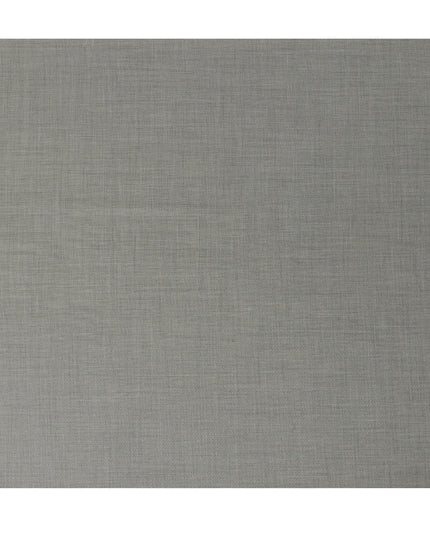 Light Grey Premium Super 140’s SCABAL English All Wool Suiting Fabric, Width 150 cms, 3.75 Mtrs Cut, Made in United Kingdom-D26788