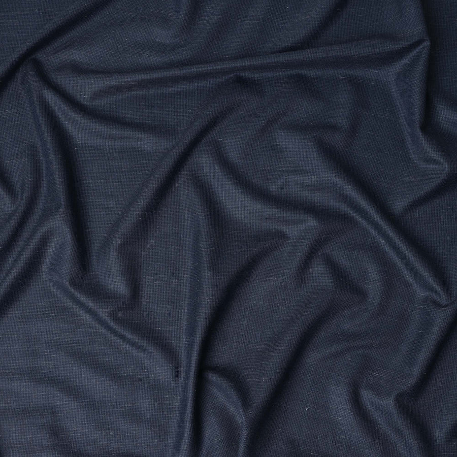 Navy Blue Plain Blended Wool Suiting Fabric 150 Cms Width China-D28212