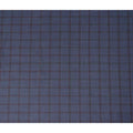 Steel Blue Checkered Blended Linen Wool Suiting Fabric 150 Cms Width China-D28214