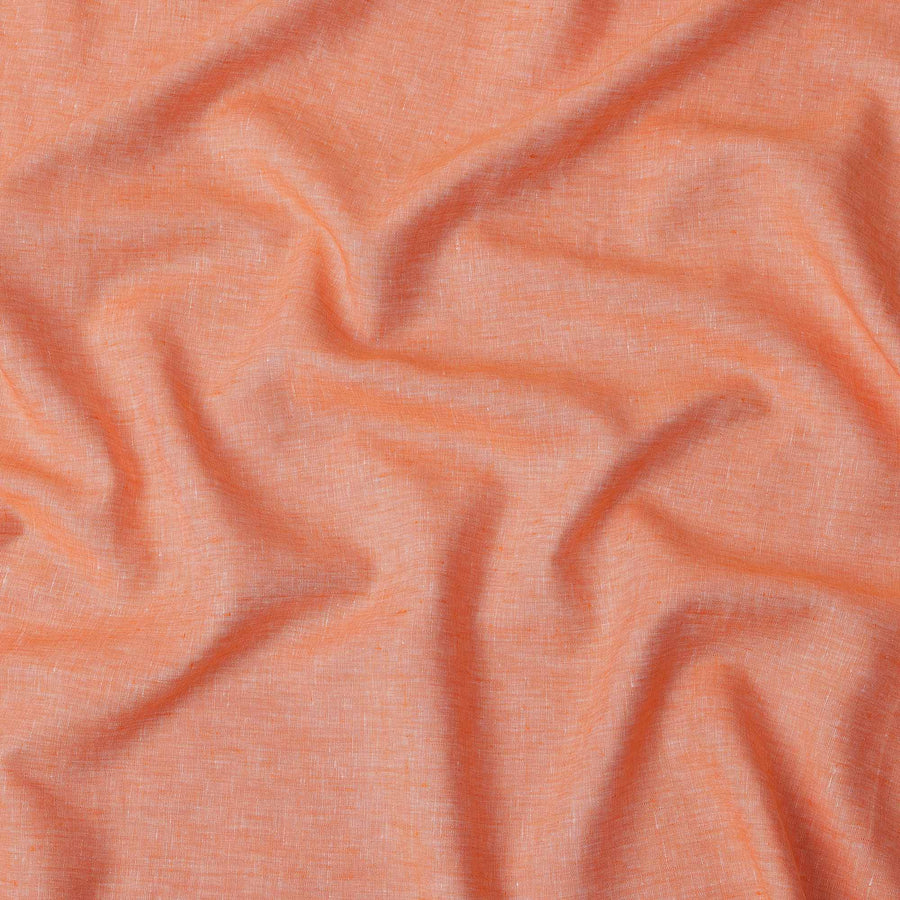 Warm Brown Pure Linen 60 Lea Fabric 150cm India