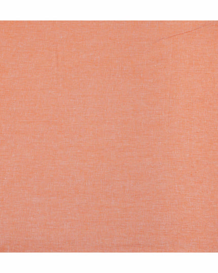 Warm Brown Pure Linen 60 Lea Fabric 150cm India