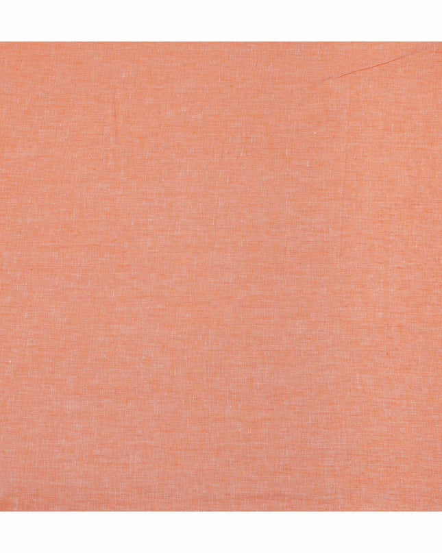 Warm Brown Pure Linen 60 Lea Fabric 150cm India