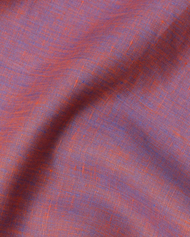 Earthy Orange Pure Linen 60 Lea Fabric 150cm