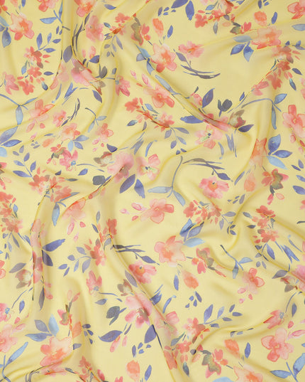 White Pure Silk Chiffon Fabric 110cm South Korea