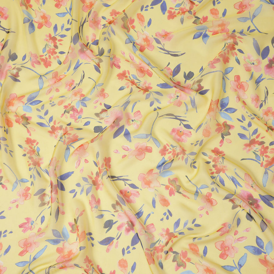 White Pure Silk Chiffon Fabric 110cm South Korea