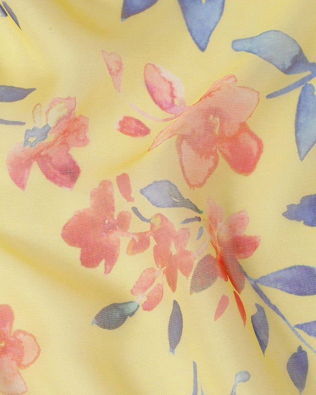 White Pure Silk Chiffon Fabric 110cm South Korea