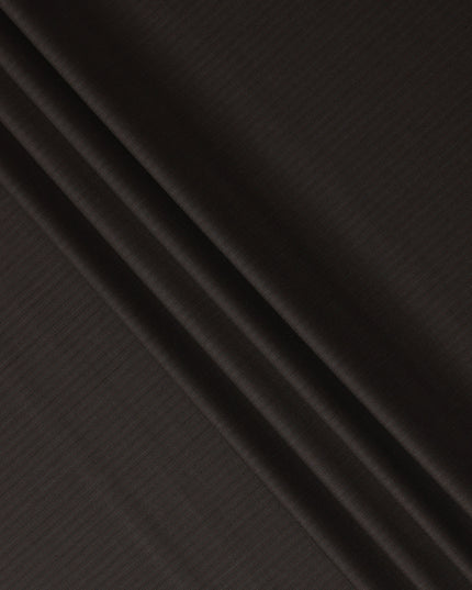 Dark Brown Pinstripe Super 140s Italian Wool Blend Suiting F