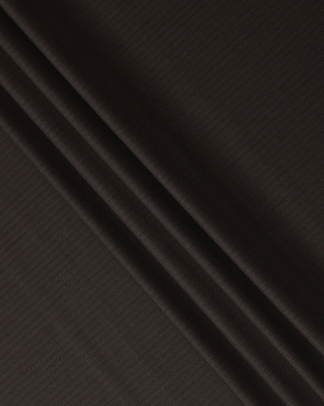 Dark Brown Pinstripe Super 140s Italian Wool Blend Suiting F