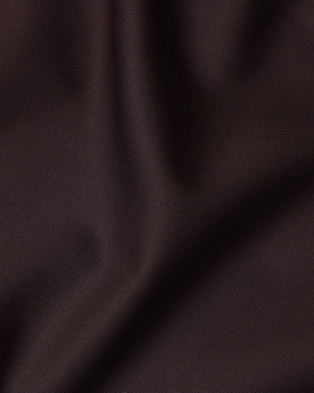 Deep Wine Brown Super 150s Italian Wool Blend Suiting Fabric