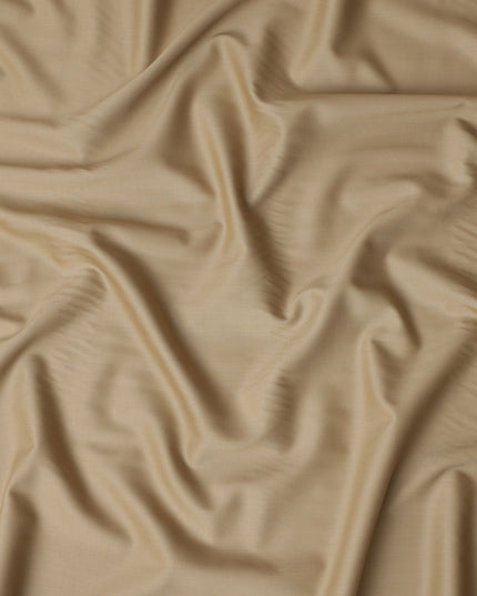 Soft Beige Super 110s Italian Wool Blend Suiting Fabric 150c