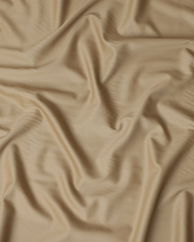Soft Beige Super 110s Italian Wool Blend Suiting Fabric 150c