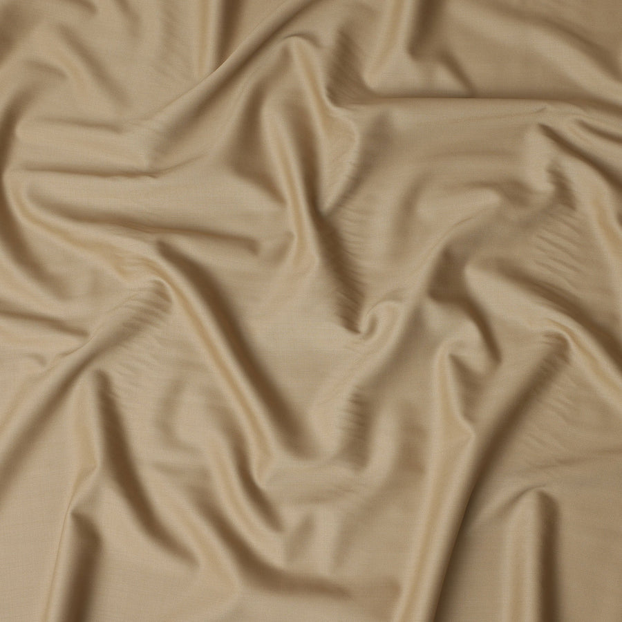 Soft Beige Super 110s Italian Wool Blend Suiting Fabric 150c