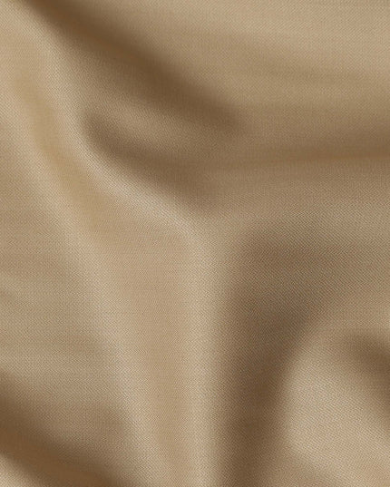 Soft Beige Super 110s Italian Wool Blend Suiting Fabric 150c