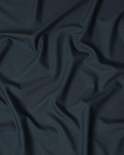 Deep Teal Super 150s Pure English Wool Suiting Fabric 150cm