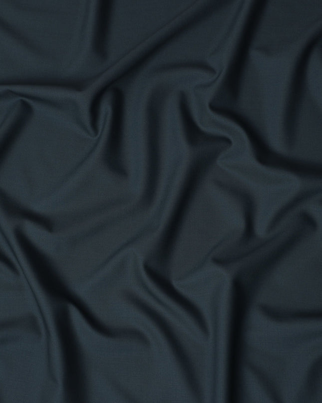 Deep Teal Super 150s Pure English Wool Suiting Fabric 150cm
