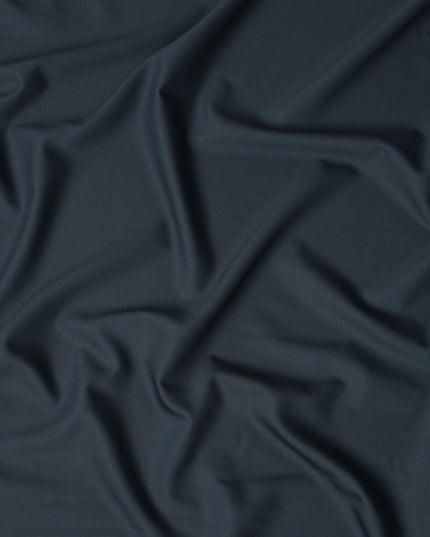 Midnight Navy Super 160s Wool Blend Suiting Fabric 150cm