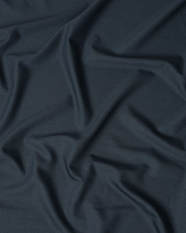 Midnight Navy Super 160s Wool Blend Suiting Fabric 150cm