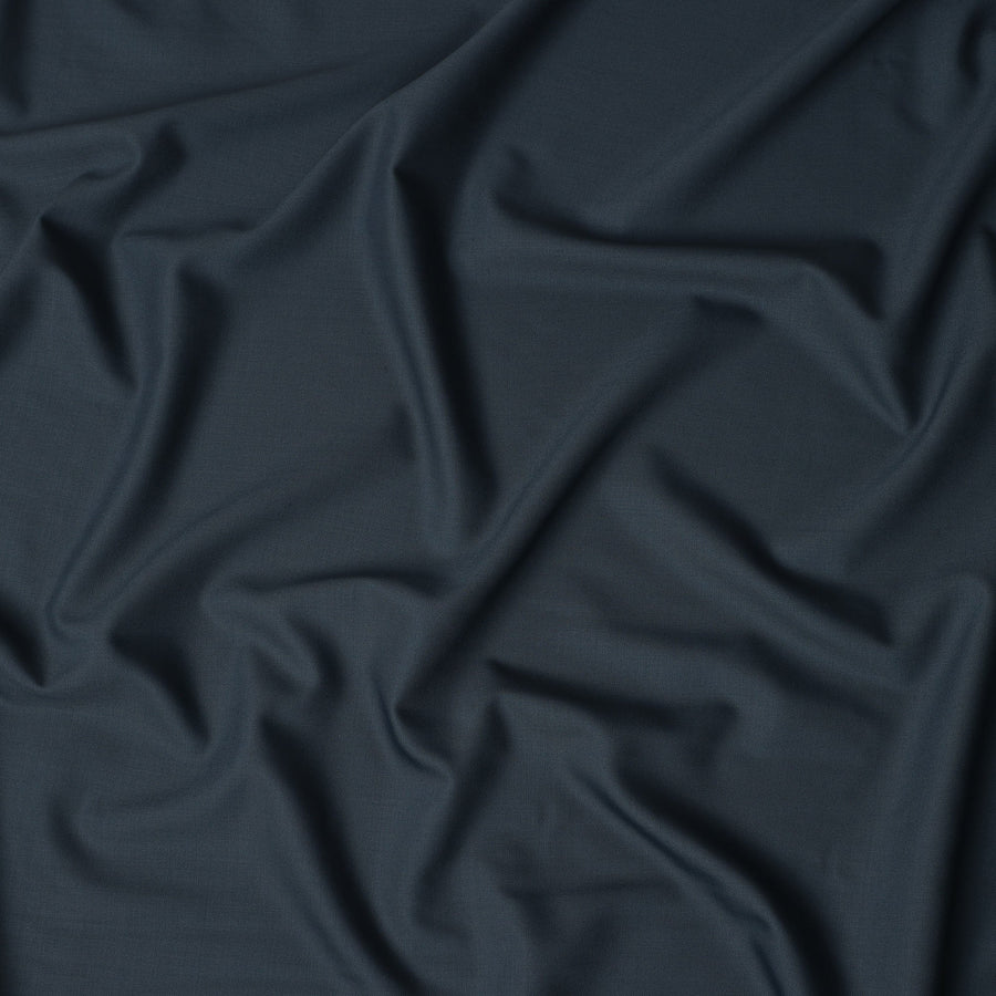 Midnight Navy Super 160s Wool Blend Suiting Fabric 150cm
