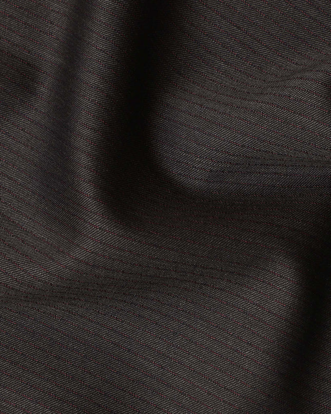 Classic Black Super 150s Pure English Wool Suiting Fabric 15