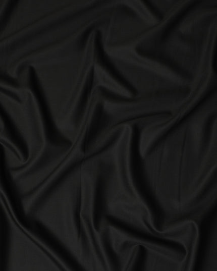 Dark Brown Pinstripe Super 160s Wool Blend Suiting Fabric 15