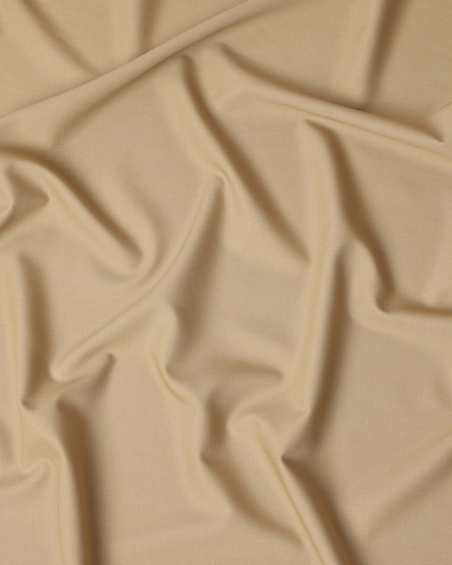 Warm Tan Super 160s Wool Blend Suiting Fabric 150cm