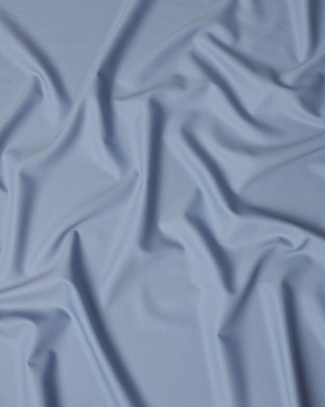 Soft Sky Blue Super 160s Wool Blend Suiting Fabric 150cm