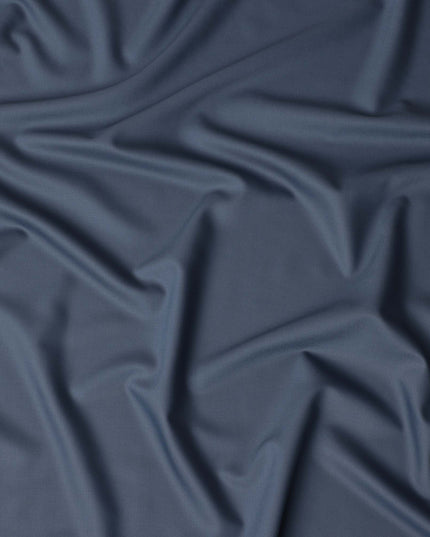 Slate Blue Super 150s Pure English Wool Suiting Fabric 150cm