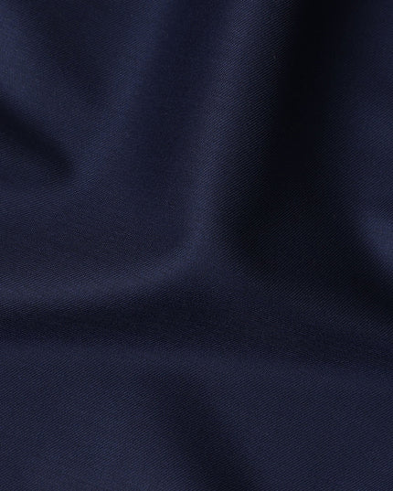 Rich Navy Super 150s Italian Wool Blend Suiting Fabric 150cm