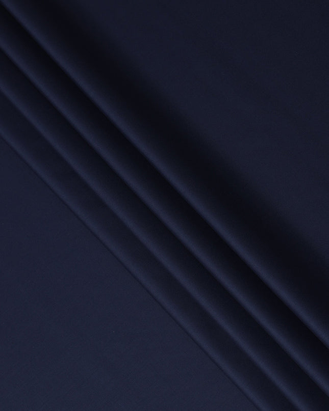Rich Navy Super 150s Italian Wool Blend Suiting Fabric 150cm
