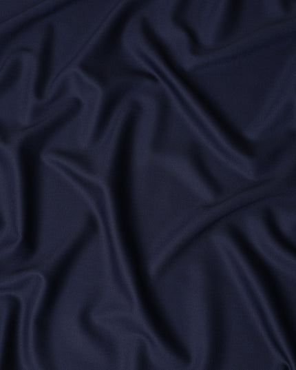 Dark Navy Super 140s Italian Wool Blend Suiting Fabric 150cm