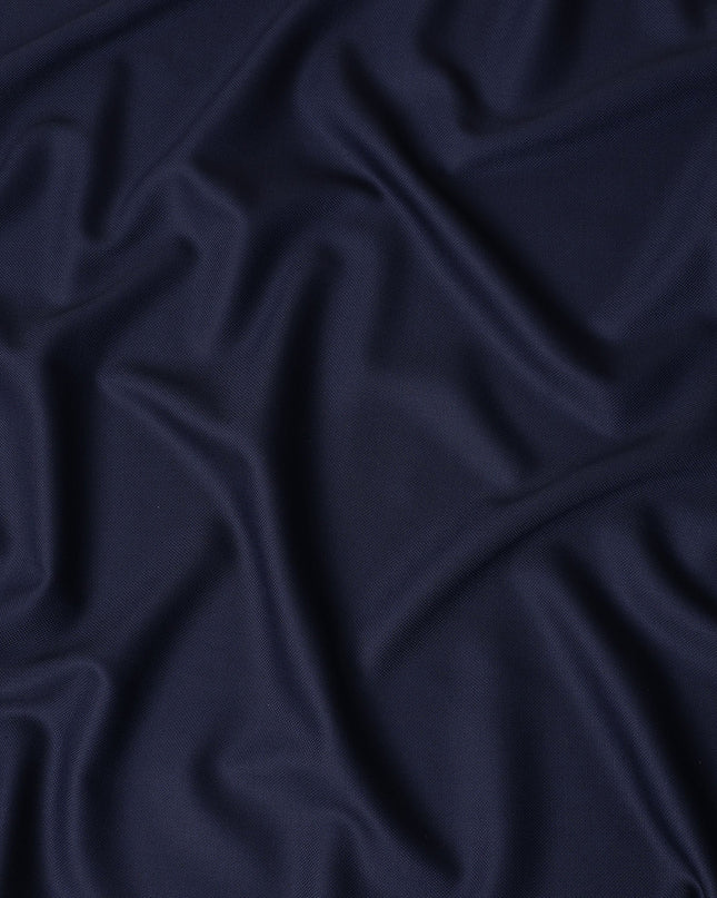 Dark Navy Super 140s Italian Wool Blend Suiting Fabric 150cm