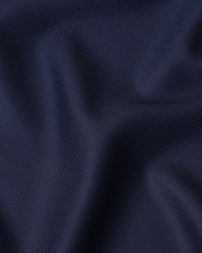 Dark Navy Super 140s Italian Wool Blend Suiting Fabric 150cm